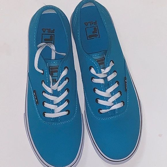 Fila blue white Canvas Sneakers Shoes Size 10